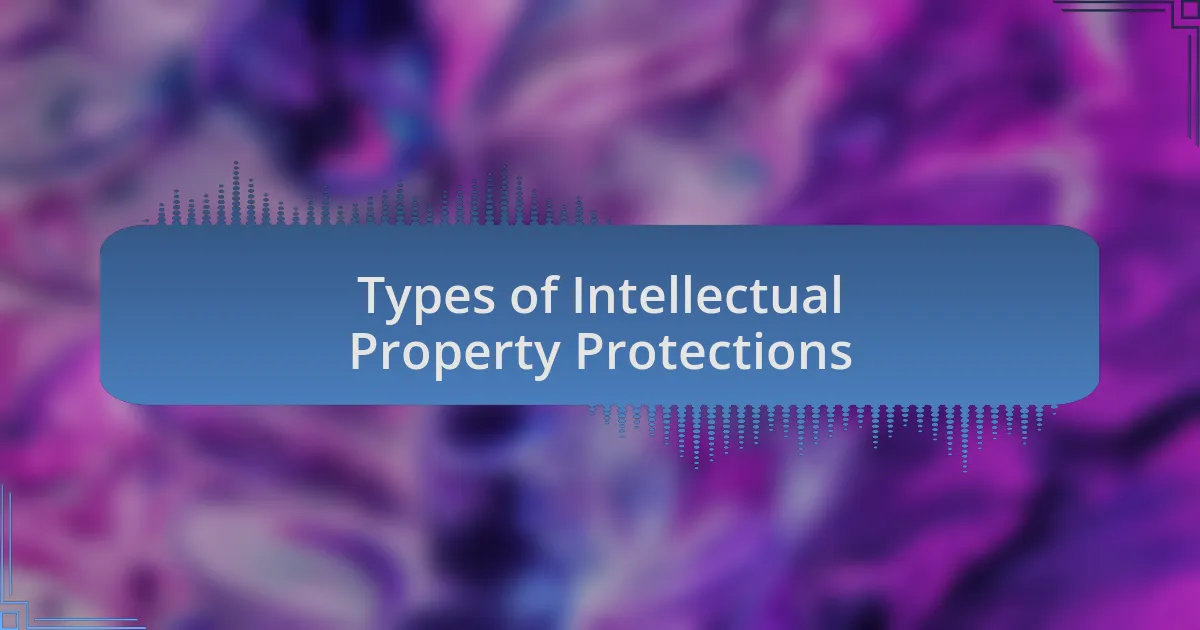 Types of Intellectual Property Protections