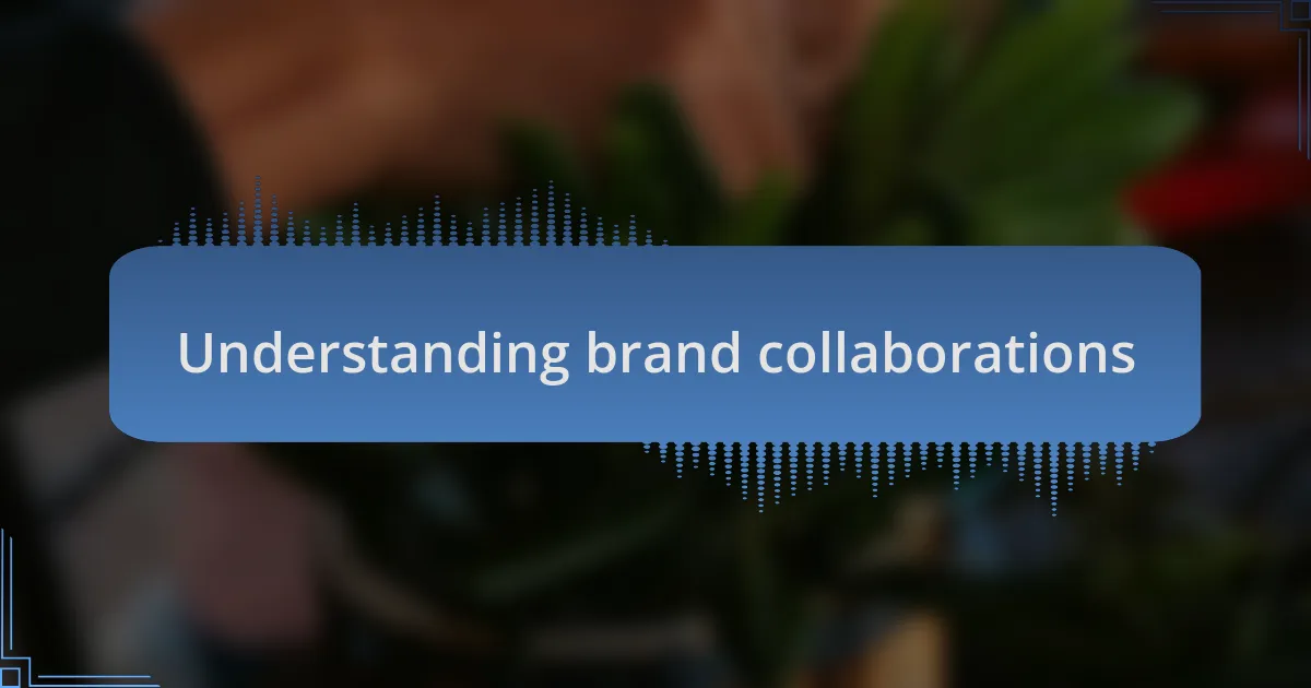 Understanding brand collaborations